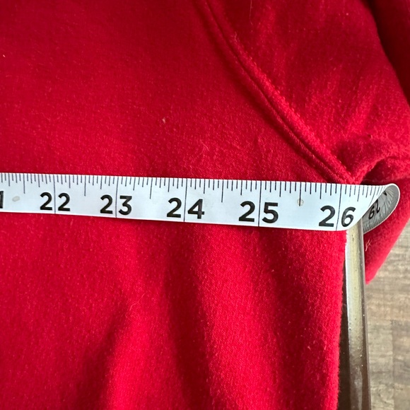 VTG 90s Top Stitch embellished red crewneck sweatshirt w sequins. Beautiful. 1X - Picture 5 of 7